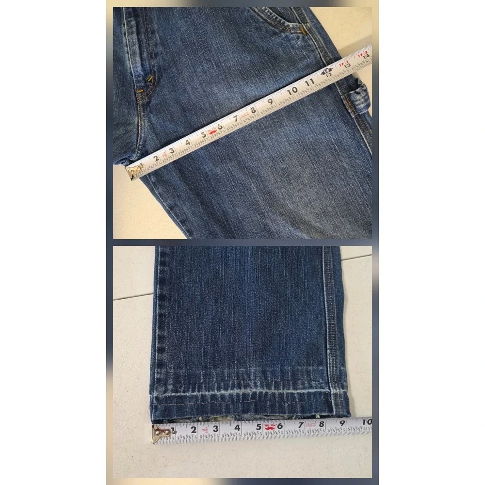 Levis SilverTab Carpenter Jeans Mens 30 Blue Denim Loose Distressed Destroyed
